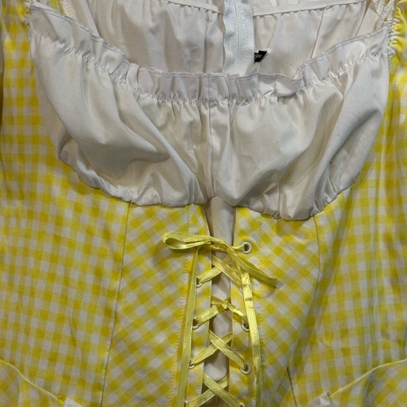 Golidilocks
Leg Avenue Yellow and White Gingham Dress barmaid maid St Pauli girl - Picture 9 of 11